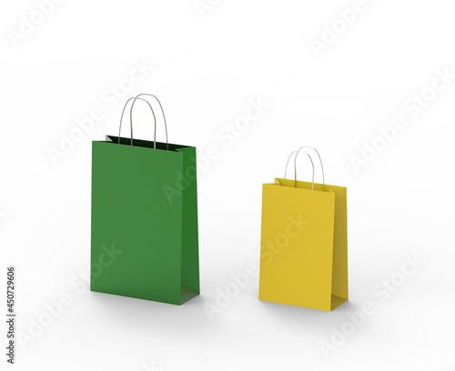 christmas shopping bag mockup template minimal for sales shopping design branding mock up