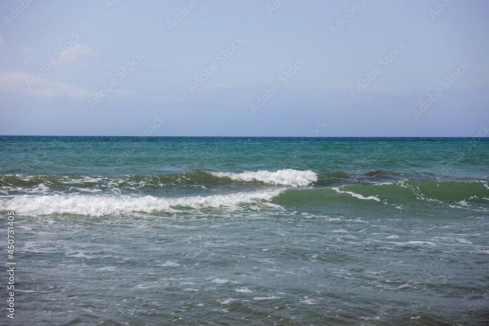 seascape - blue sea and sky with horizon seascape - blue sea and sky with horizon
