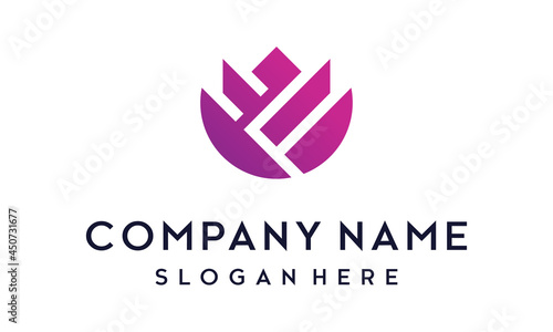 Modern Flower Pattern Logo design inspiration in the shape of the letter F or others Free Download Modern Flower Pattern Logo design inspiration in the shape of the letter F or others - GFXLoad