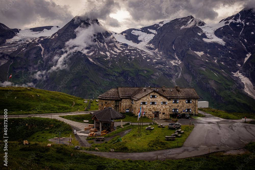 View from Grossglockner High Alpine Road in Austria over the mountains - travel photography View from Grossglockner High Alpine Road in Austria over the mountains - travel photography