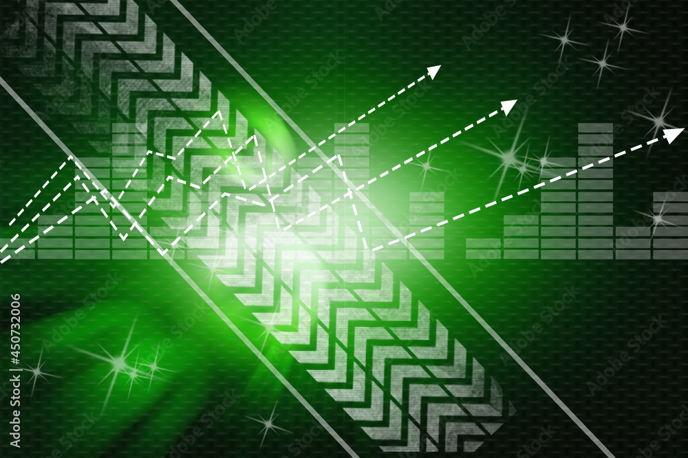 2d illustration futuristic business background graph concept 2d illustration futuristic business background graph concept