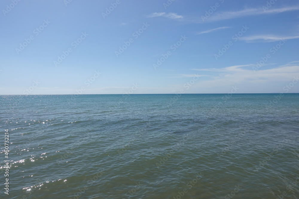 seascape - sky,and blue sea - horizon