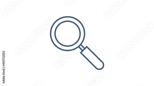 Wallpaper Mural Realistic magnifying glass on transparent background. Search and inspection symbol. Bussiness concept. Motion graphics. Torontodigital.ca