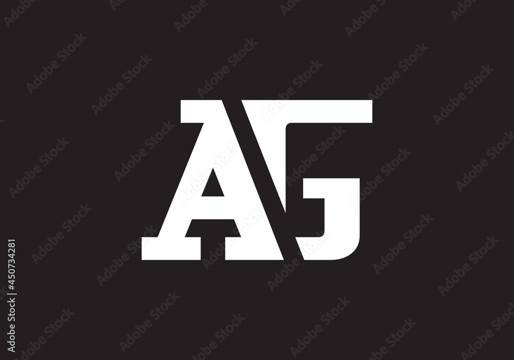 this is a creative latter AG iconic logo symbol this is a creative latter AG iconic logo symbol