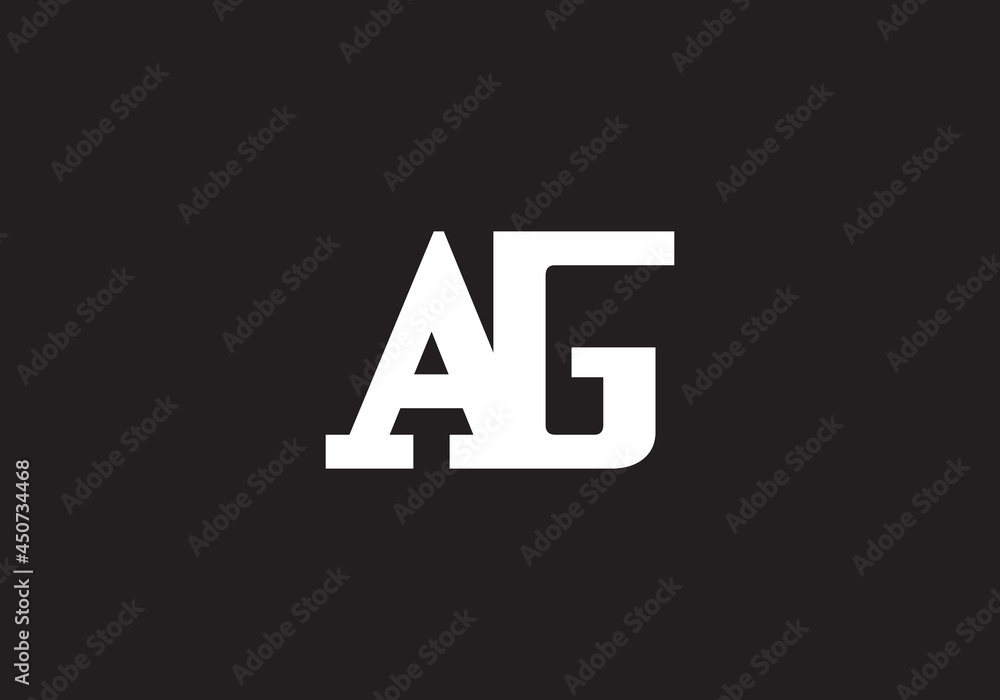 this is a creative latter AG iconic logo symbol this is a creative latter AG iconic logo symbol
