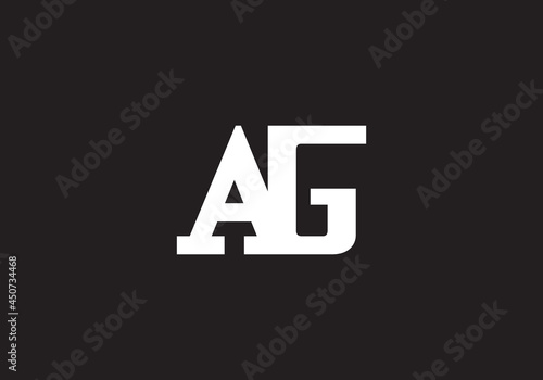 this is a creative latter AG iconic logo symbol 