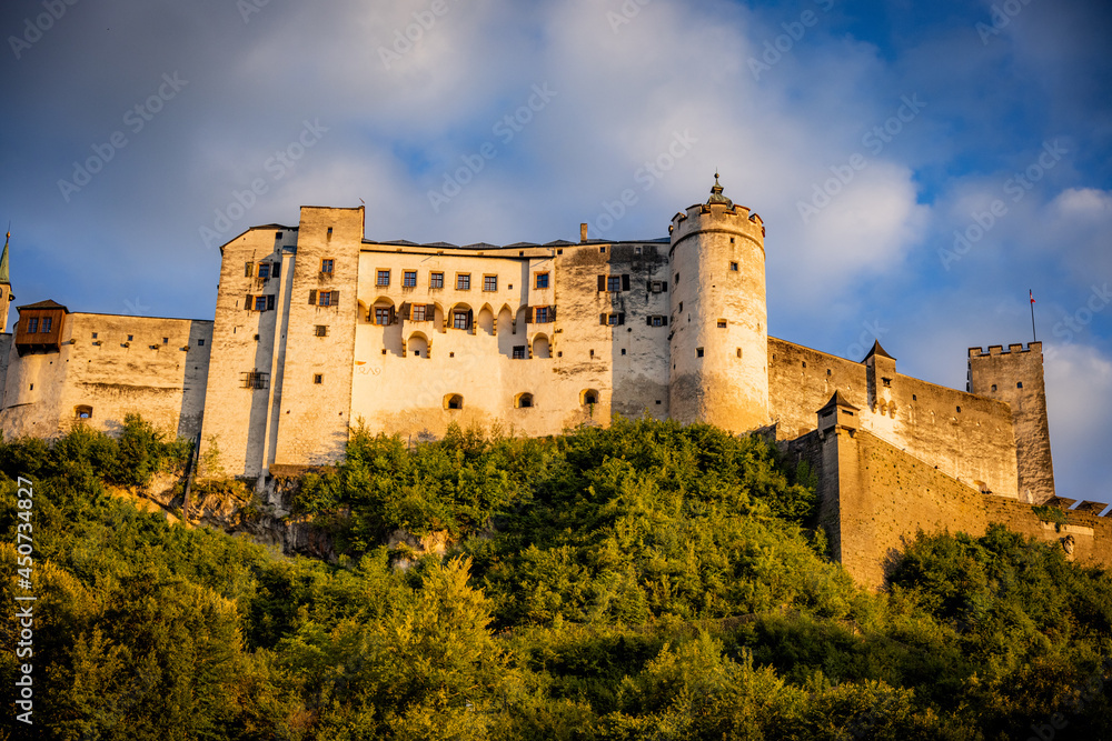 The fortress of Salzburg Austria called Hohensalzburg - travel photography