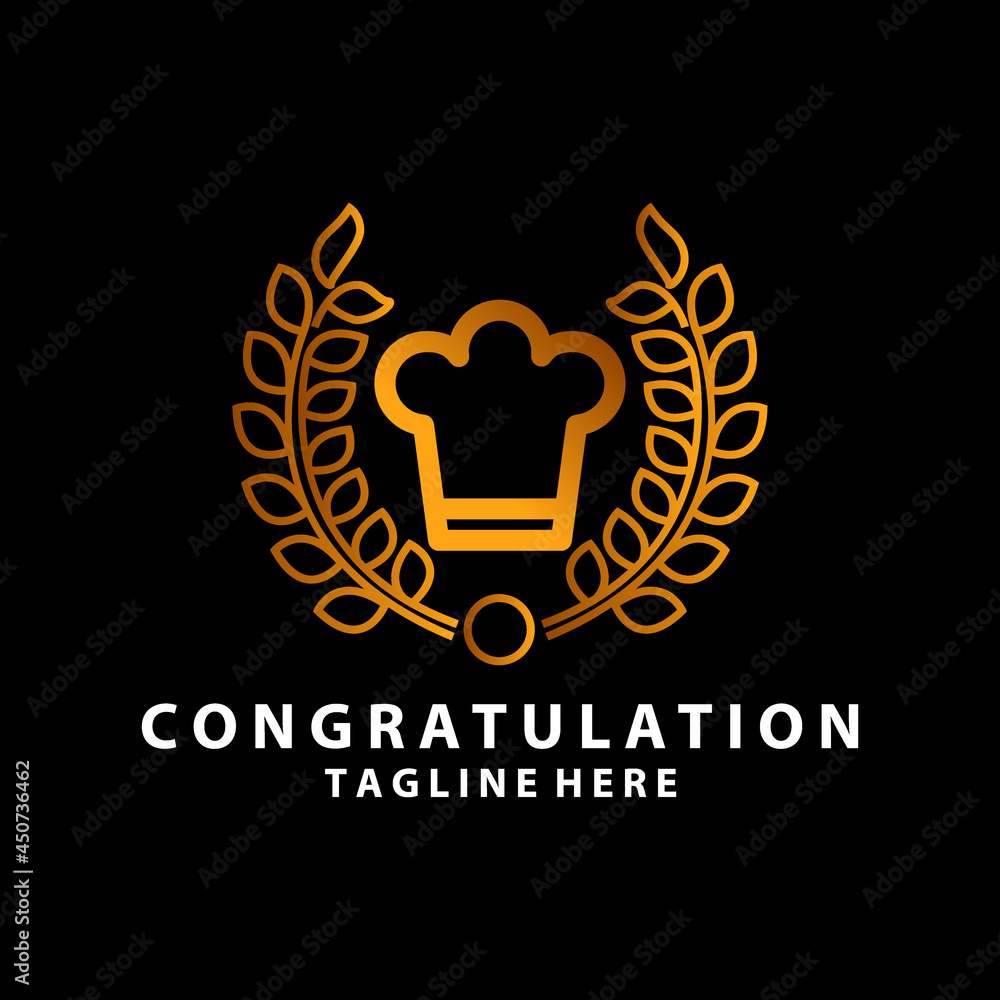 Chef's hat logo vector Chef's hat logo vector