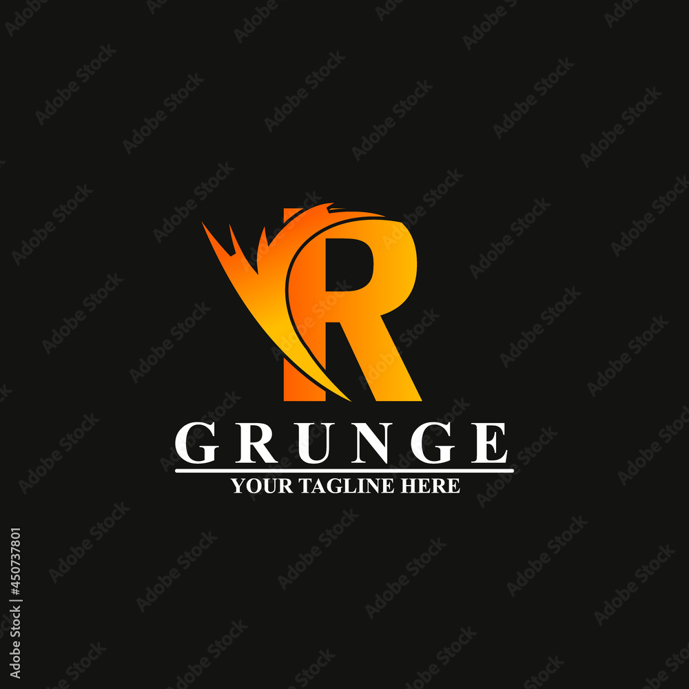 Fototapeta premium Letter R Template Design Vector, Emblem, Concept Design, Creative Symbol, Icon