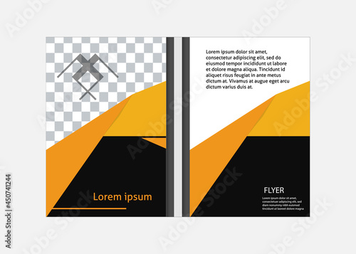 Book cover. Vector template, presentation cover sheet abstract geometric background, modern magazine publication poster, A4 layout.