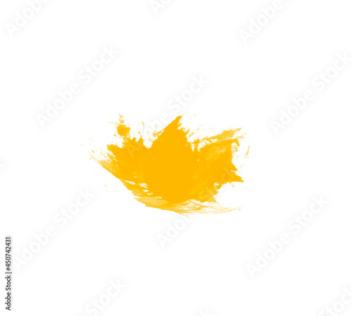 Wallpaper Mural Yellow watercolor smear brush concept illustration. Beautiful brush for draw Torontodigital.ca