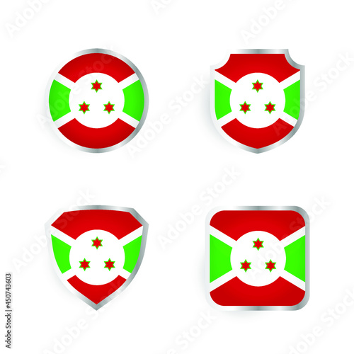 Burundi Country Badge and Label Collection