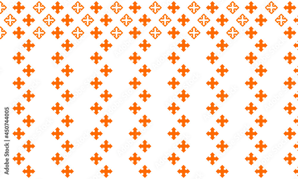 Beautiful Orange Arrow Seamless Pattern Background Beautiful Orange Arrow Seamless Pattern Background