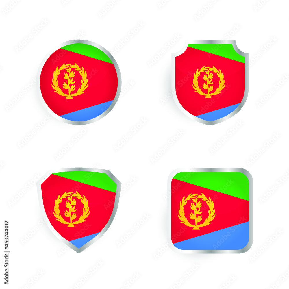 Fototapeta premium Eritrea Country Badge and Label Collection