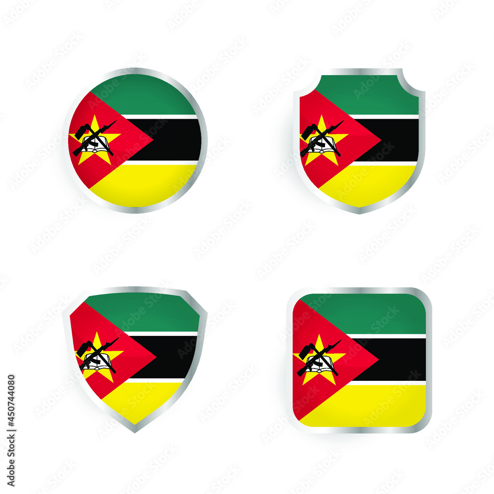 Fototapeta premium Mozambique Country Badge and Label Collection