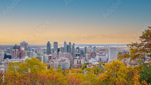 Montreal during autumn season  Qc  Canada