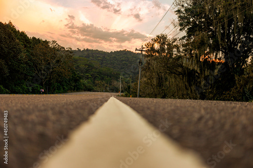 Un atardecer carretera CA5 Honduras 