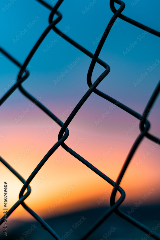 Fototapeta premium Malla con ambiente de un atardecer veraniego 