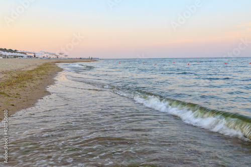 Black sea bugaz beach near Odessa, Ukraine photo