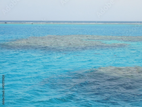 sataya lagoon egypt red sea  azure blue sea photo