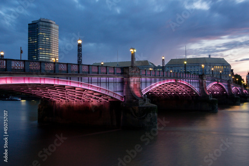 Lambeth Bridge at night