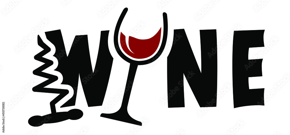 Slogan wine with wine glass, wine bottle and corkscrew. Enjoy and chill, just relax, cheers. Funny vector wineglass toasting quotes for banner. Happy weekend party idea concept. Slogan wine with wine glass, wine bottle and corkscrew. Enjoy and chill, just relax, cheers. Funny vector wineglass toasting quotes for banner. Happy weekend party idea concept.
