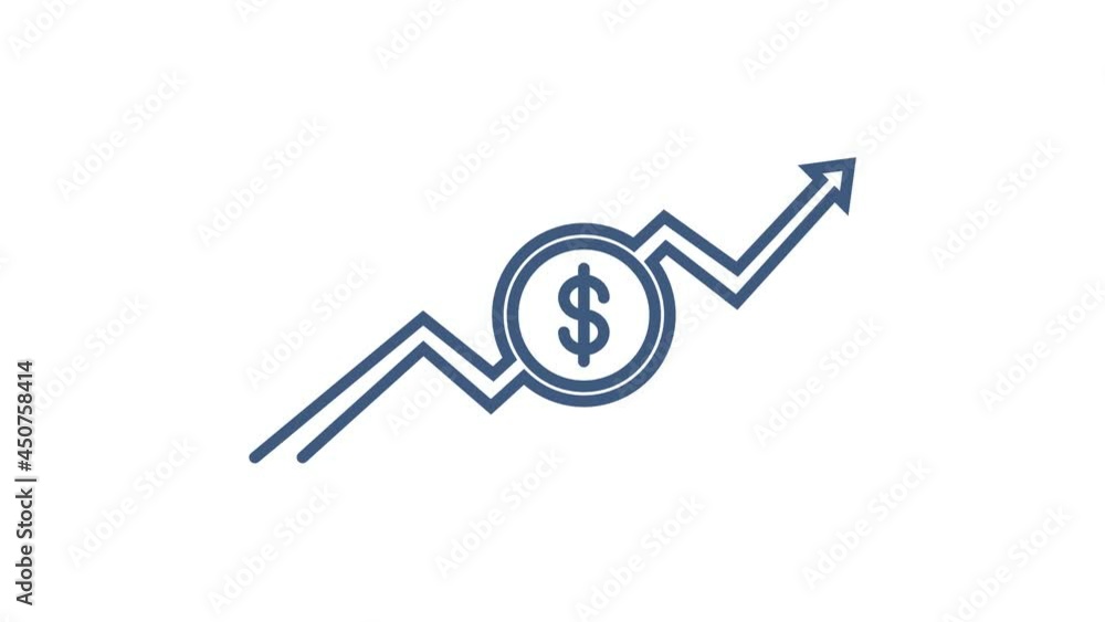 Money, finance and payments. Set outline web icon. Motion graphics. Money, finance and payments. Set outline web icon. Motion graphics.
