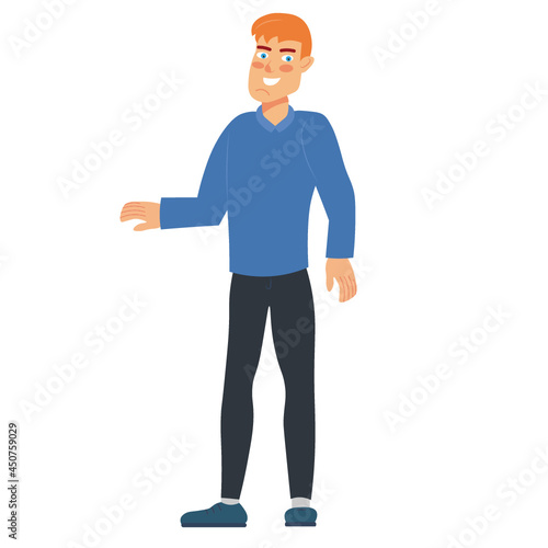 happy man vector. sweet vector