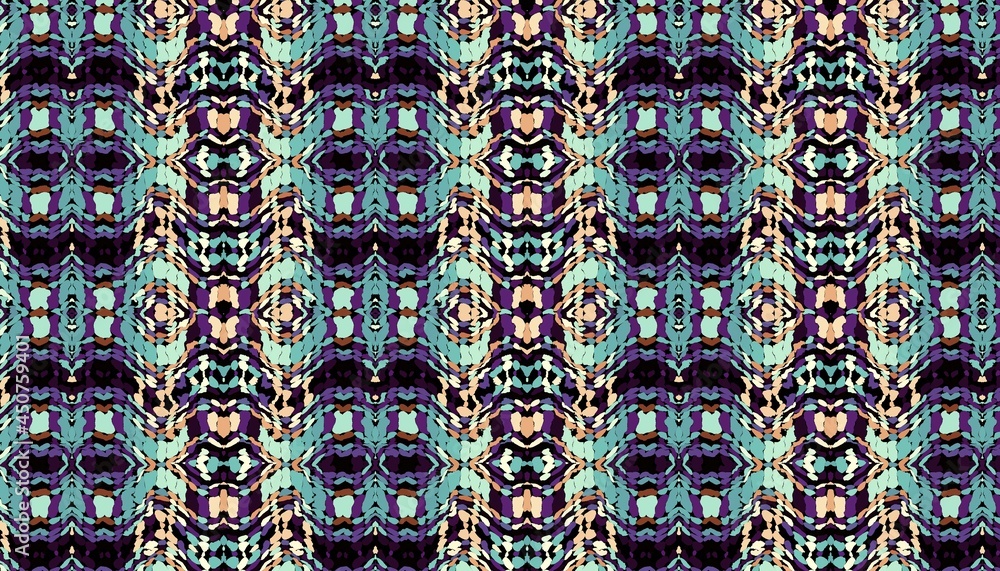Abstract fractal pattern in afro style. Abstract fractal pattern in afro style.