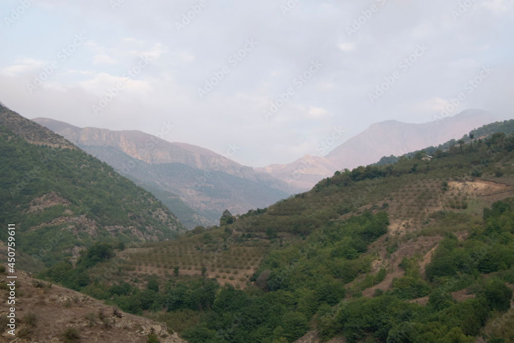 Naklejka premium view from the mountain