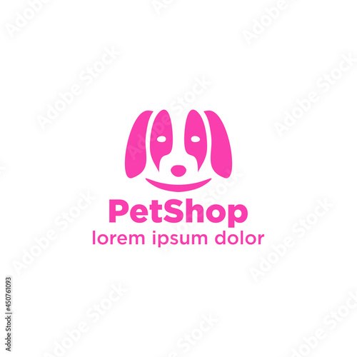Vector logo design template for pet shops, veterinary clinics and homeless animals shelters. dog icon. badges for websites, prints or business