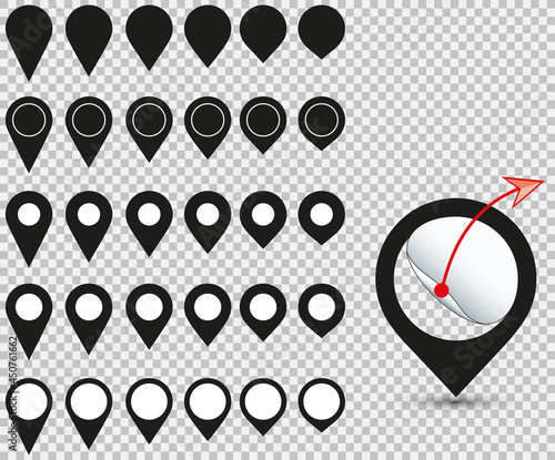ICÔNE ÉPINGLE DE LOCALISATION modifiable
