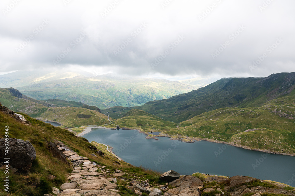 Snowdonia National Park in North Wales, UK