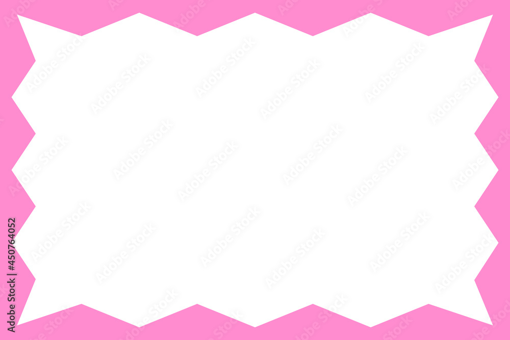 シンプルギザギザフレーム