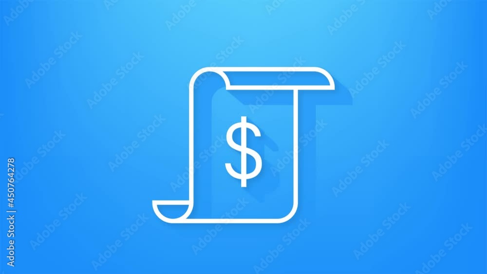 Money, finance and payments. Set outline web icon. Motion graphics. Money, finance and payments. Set outline web icon. Motion graphics.