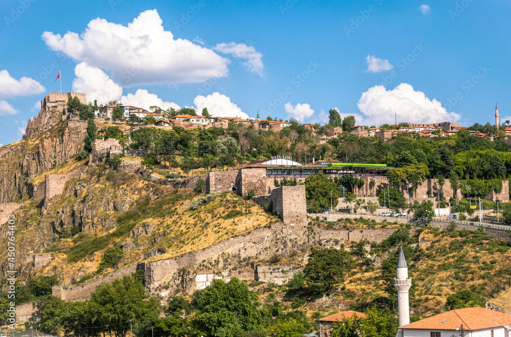 Rock and Castle of Ankara, Turkey	