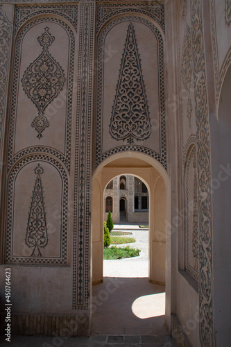 entrance to the mosque in marrakesh country