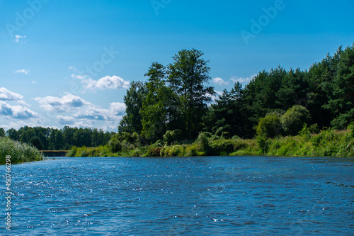 Narew river landscape in Podlasie