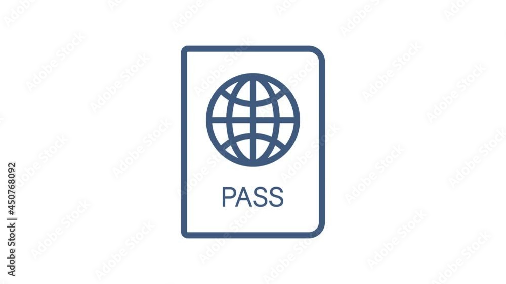 Set travel icon for web design. Business icon. Motion graphics.