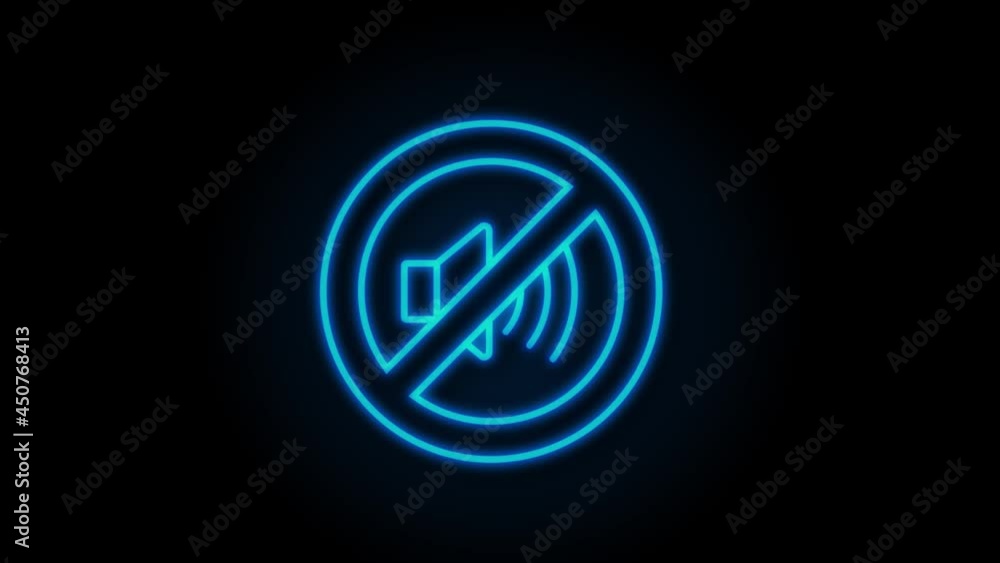 No sound phone. Telephone call. Cell phone icon. Motion graphics. No sound phone. Telephone call. Cell phone icon. Motion graphics.