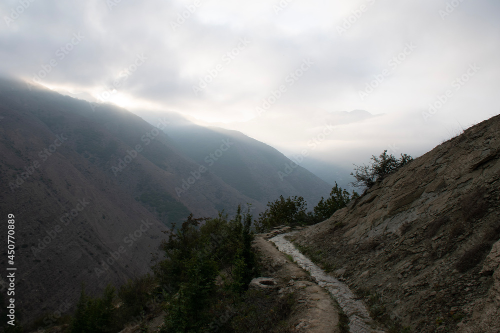 landscape with clouds