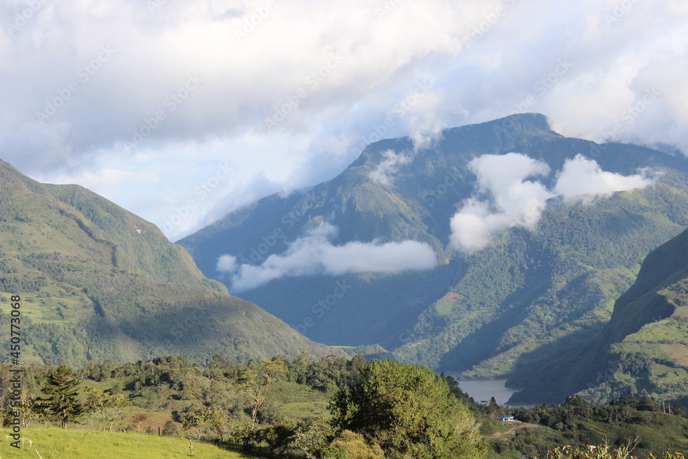 Fototapeta premium mountain landscape with clouds