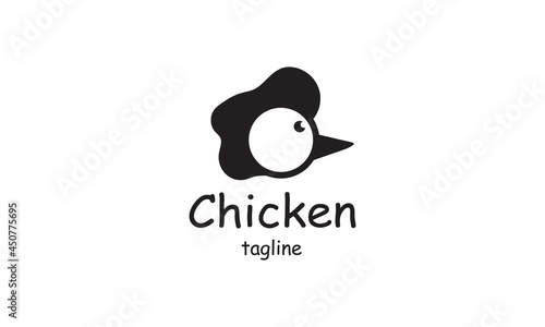 Premium vector chicken, rooster, chicken farm, fastfood, logo design template