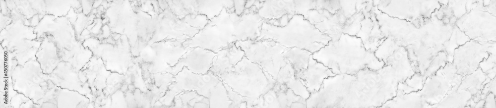 Obraz premium Panorama natural white marble stone texture for background or luxurious tiles floor and wallpaper decorative design.Marble with high resolution.