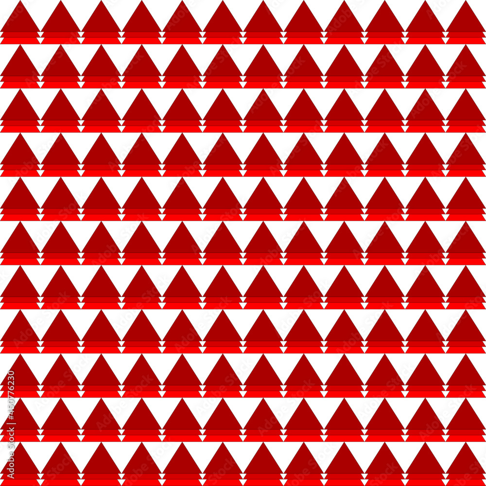seamless pattern 3 red triangle isolated on white background, simple style vector seamless pattern 3 red triangle isolated on white background, simple style vector