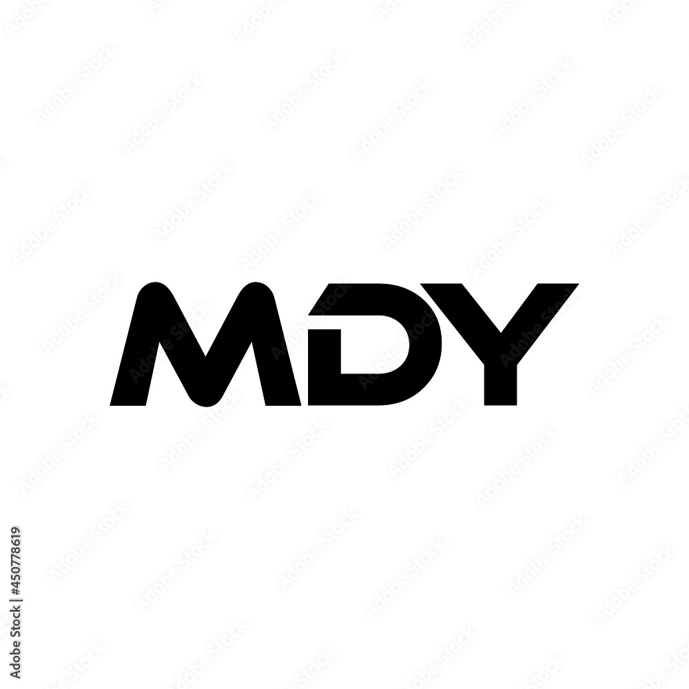 MDY letter logo design with white background in illustrator, vector logo modern alphabet font overlap style. calligraphy designs for logo, Poster, Invitation, etc.
