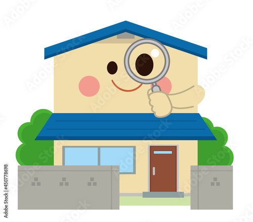 住宅　虫眼鏡