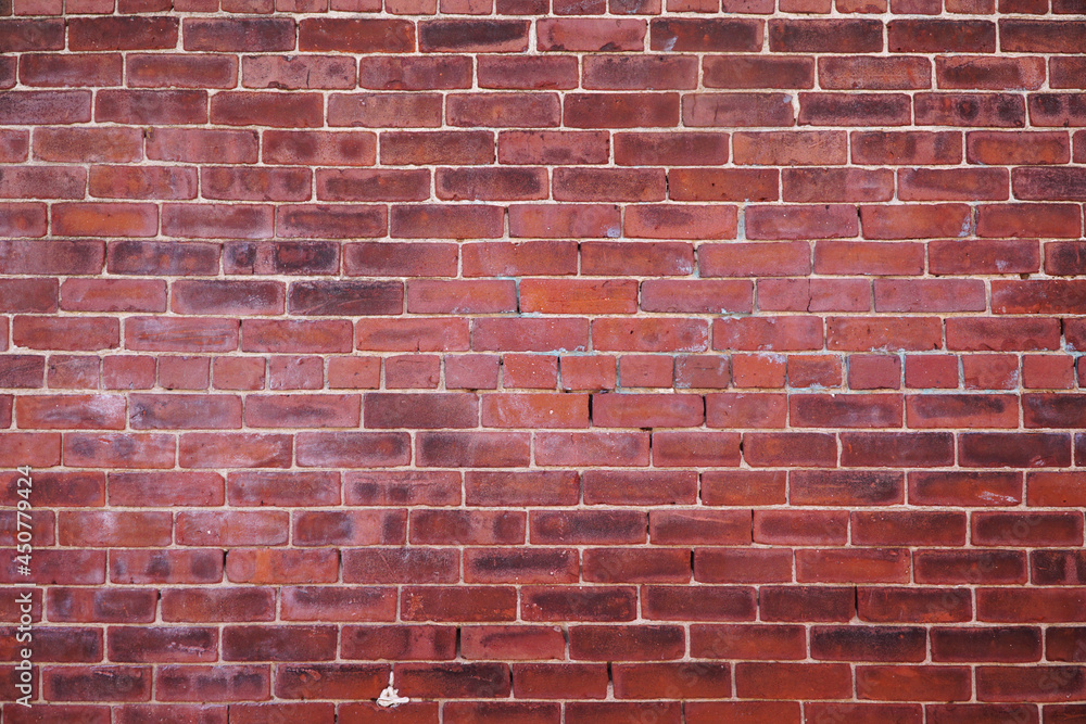 facade view of old brick wall background facade view of old brick wall background