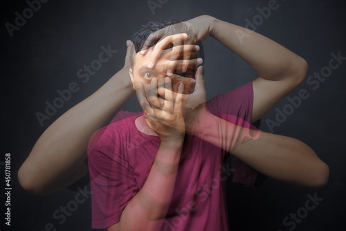 multiple exposure photography concept