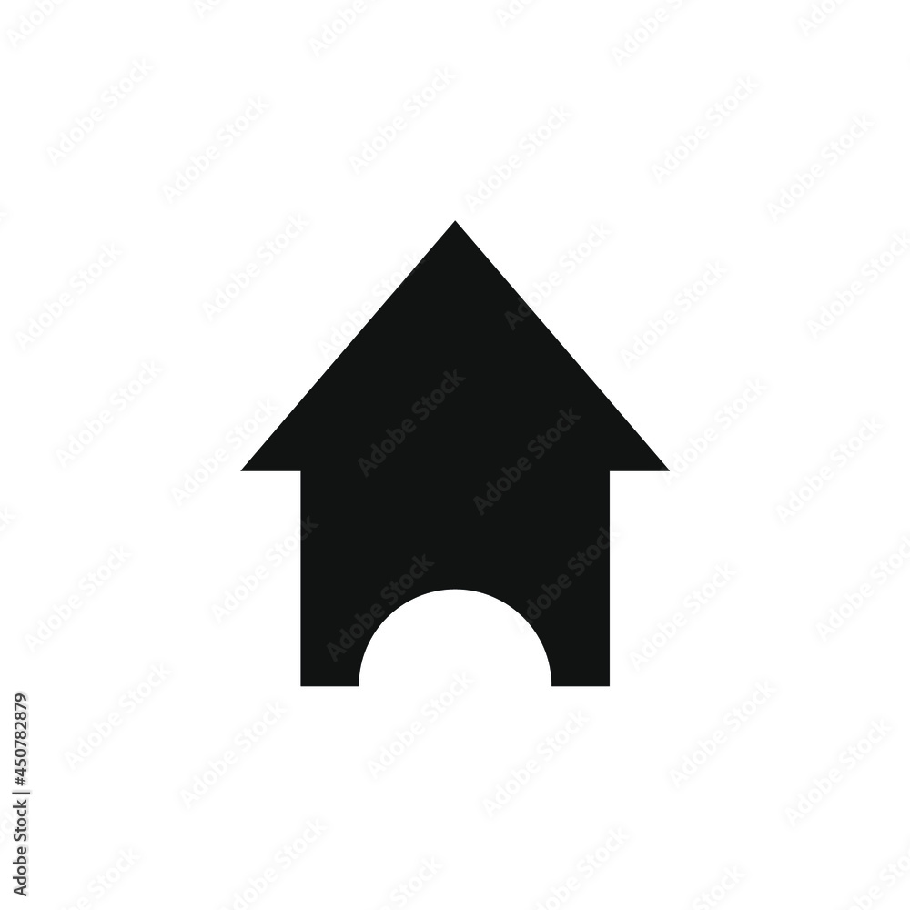 house icon with a hole at the bottom house icon with a hole at the bottom